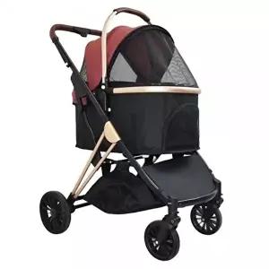 [셀러허브 생활리빙]본체착탈 펫전용 캐리어 하우스겸용 유모차 Y243096