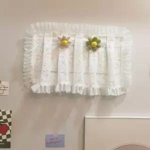 레이스 찍찍이 두꺼비집 가림막 장식 가리개 커튼 45x35cm 셀프인테리어