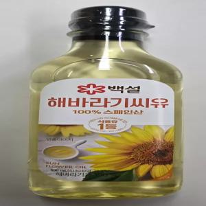 백설 해바라기씨유 500ml x 4개