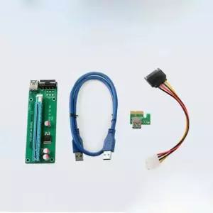 Coms 1X TO 아댑터 Express 16X PCI PCIE 키트 PCIexpress sata전원케이블 케이스팬