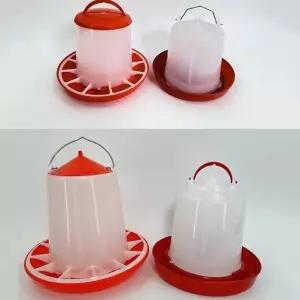 병아리 반자동 모이통 물통 사료통 닭먹이통 새 1.5kg