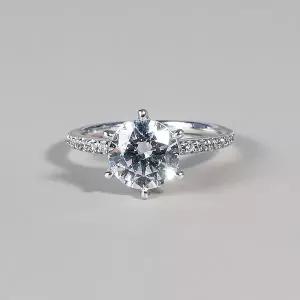 [샤밍주얼리]2캐럿 랩 다이아 반지 IGI 세잔느 6프롱 프러포즈 웨딩 밴드 결혼 기념일 선물 예물