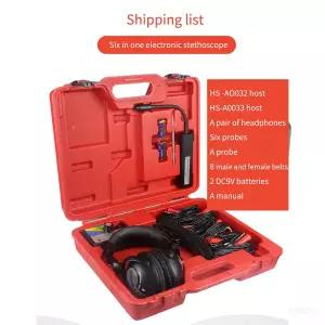 호환  자동차 전자 청진기 엔진 섀시 기어 6 채널 청진기 비정상 사운드 테스터