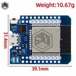 Wemos D1 MINI 개발 모듈(핀 포함) Arduino용 ESP8266/ESP32 WiFi블루투스(CP2104/ch9102)