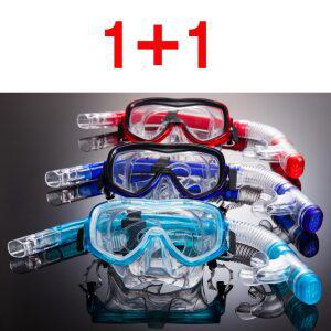 MS05 스노클링세트 아동 성인 강화유리 물역류방지