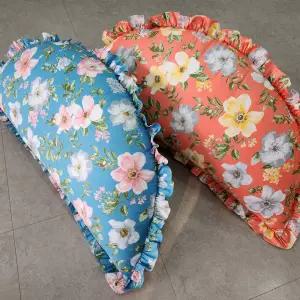 토토 반달 만두 쿠션커버 등받이 대쿠션  등커버 발베개 반원 