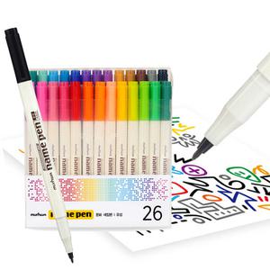 [오피스스쿨] 문화 네임펜 26색세트 유성펜 네임팬 유성매직 /유성매직세트