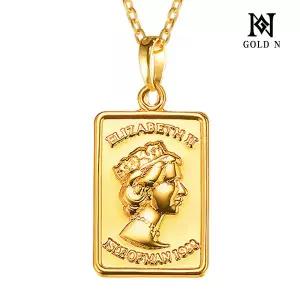 골드앤 순금 24K 엘리자베스 사각코인 목걸이