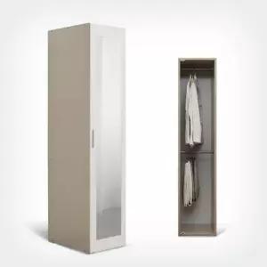 장인가구 아이브 코지 전신거울 400 좁은 옷장 행거형