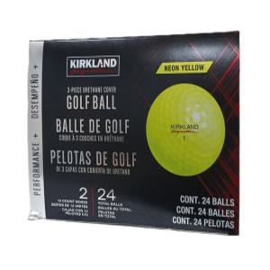 커클랜드 시그니춰 3피스 컬러 골프공 24개