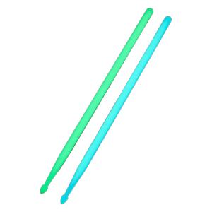 주닉스 야광 형광 드럼 스틱 5A 무대 공연용 블루 그린 네온 발광 드럼스틱
