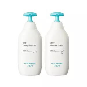 궁중비책 베이비 샴푸&바스 350ml+베이비 모이스처 로션 350ml/[gift 몰티즈 샴푸캡+프리뮨 로션 30ml]