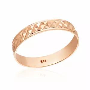 [비앤비골드] 18K 볼륨 다이아컷팅 민자 반지 NPR40184