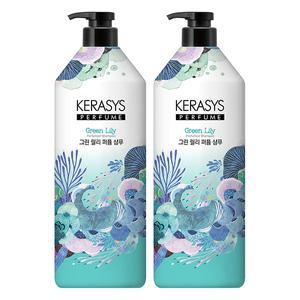 케라시스 퍼퓸 그린 릴리 샴푸, 1L, 2개