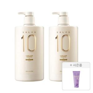 미쟝센 살롱10, 손상용 샴푸, 990ml, 2개 + 증정 ( 프로페셔널 시카 프로틴 트리트먼트, 70ml, 1개)