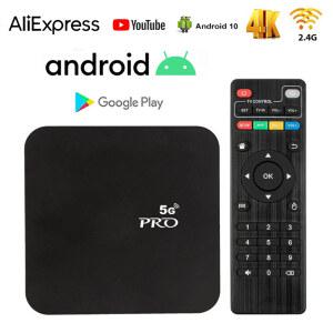 셋톱 박스 글로벌 버전 안드로이드 10 스마트 TV 홈 시어터 4K HDR10 2 4G WIFI YouTube 스트리밍 미디어 플레이어