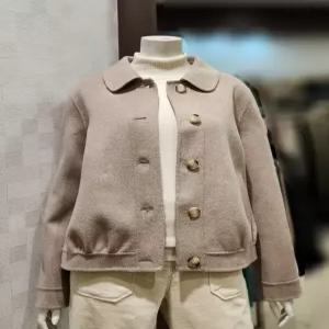 [벨라디터치] V9E4JK24 울 100% 숏재킷