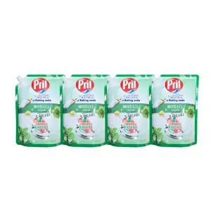 프릴 시크릿 오브 베이킹소다 주방세제 그린허브 리필 1L x4개