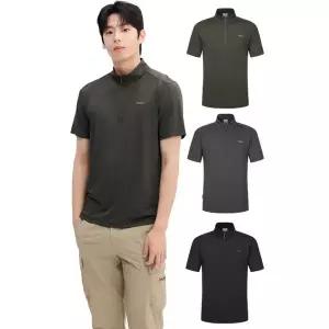 갤러리아 [광교점][25SS][디스커버리]프레시벤트 남성 집업 반팔티(DMZT61053)