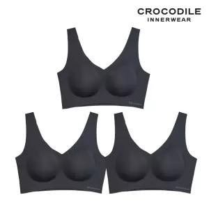 [크로커다일] 소프트 쿨인견 쉘론 패드일체형 V넥 브라 블랙 CDWBR5N12_3