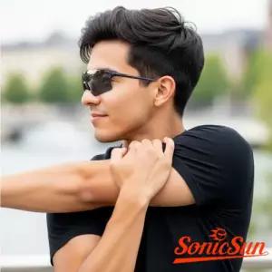 소닉썬 스포츠 선글라스 초경량 UV차단 완벽밀착 러닝 자전거 골프 낚시