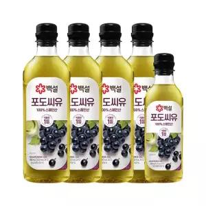 [G]백설 포도씨유 900ml x4개+500ml x1개