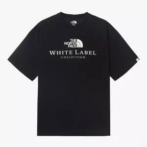 [노스페이스] [노스페이스 공식] NT7UR26K 화이트라벨 시그니처 반팔 라운드티_BLACK