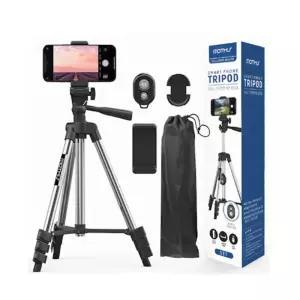 [5종세트] 무선 스마트폰 4단 삼각대 셀카봉 블루투스 리모컨 (2color)