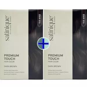 (리뉴얼)1+1 암웨이 새티니크 프리미엄 터치 헤어 컬러 다크 브라운