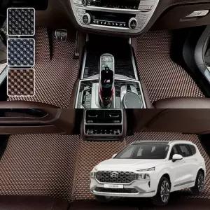 더뉴 싼타페 전용 3D 엠보싱 차세대 고무매트 1열2열3열 세트 2020.8 2023.3) 전용 엠보싱