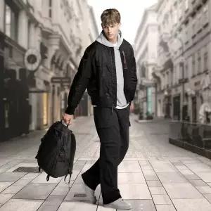 [테슬라][한정특가] 남성 겨울 기모 코튼 플리스 와이드팬츠 긴바지