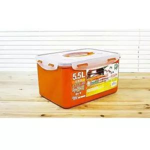 제이커 밀페용기 반찬통 저장 프라스틱 5.5L 황토누름락5호중