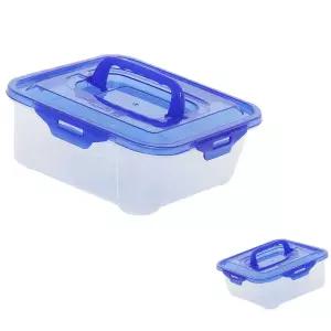 뮤 밀폐용기 반찬통 손잡이김치통 직사각 플라스틱 2.2L 대용량 대형