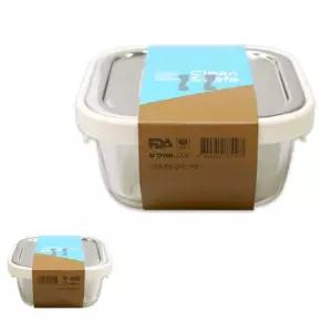 파인테라 냉장고 보관 김치통 반찬통 스텐 정3호 밀폐용기 800ml