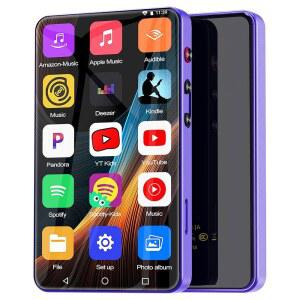 [미국배송] 144GB 블루투스 및 WIFI가 지원되는 MP3 플레이어 SPOTIFY AMAZON MUSIC PANDORA YOUTUBE AUDIBLE ANDROID 메인스트림 미디어 MP4 최대 1TB 용 음악 PURPLE
