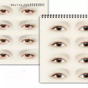 눈썹그리기 반영구 대칭 진열대 교과서 종이 교구