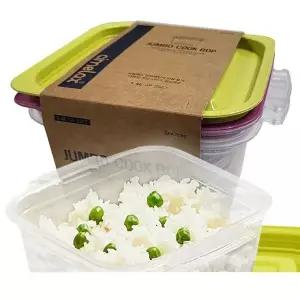 TC 씨밀렉스 점보 쿡밥 1.4L 2세트 즉석밥 용기 (WFJ700N)