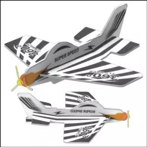 곡예비행 부메랑 비행기 조립 만들기 색상랜덤 1개