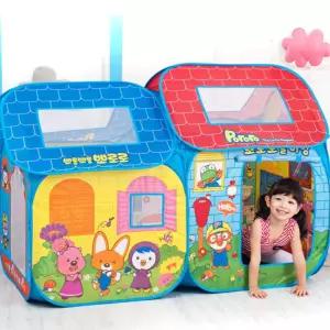 쌍둥이 자매 뽀로로 2단 볼풀장 텐트 놀이집 모델하우스