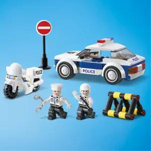 남아 도로 장애물 오토바이 경찰차 조립블럭 브릭 유치원