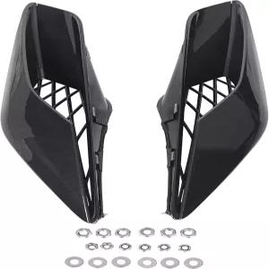 ALMULOO 2014-2019 쉐보레 콜벳 C7 Z06용 후면 상부 쿼터 패널 에어벤트 ABS 플라스틱 스쿱