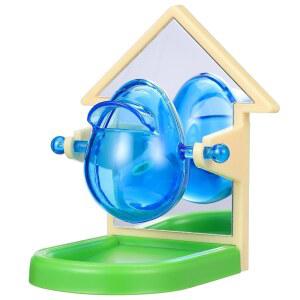 발라쿠 새 먹이 찾기 상자 간식 디스펜싱 피더 앵무새 잉꼬 먹이기 팁 및 코카티엘용