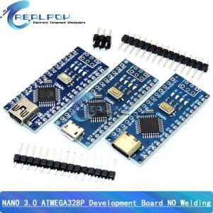 호환 NANO V3.0 컨트롤러 터미널 어댑터 확장 보드 IO Shield 아두이노 AVR ATMEGA328P 케이블용 단순 플레