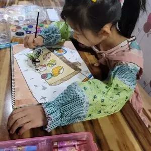 꽃무늬 프릴 면팔토시 사무용토시 (WFKBIL7)