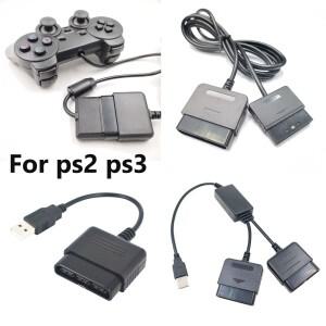 [호환품]PS2 컨트롤러용 어댑터는 PS3 콘솔에 연결하고 게임패드를 PC 게임 플레이어로 변환하는 드라이버
