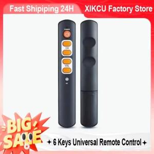 [호환품]XIKCU 학습형 리모컨 대형 버튼 6키 범용 스마트 호환 컨트롤러 TV STB DVD DVB HiFi VCR용