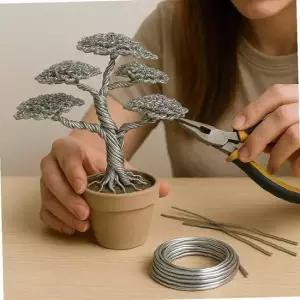 분재용 알루미늄 철사 원예 공예 도구 2.0mm 분재 작업