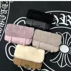 2025 뉴 가을 겨울 스웨이드 우체부백 리얼 가죽 숄더 크로스 모직 스퀘어백 미니 여성백 가볍다