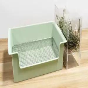 토끼 사료통 동물 실내 친칠라 건초렉 아크릴 건초 통