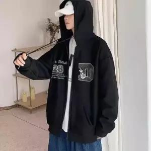 남여공용 후드 집업 맨투맨에 레이어드해서 코디하기 좋은 봄가을 커플 아우터